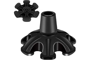 Cane Tips 3/4 Inch Heavy Duty, Self Standing Rubber Walking Cane Tip Cane Stand, 6 Support Rubber Foot for Walking Canes, Wal