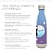Simple Modern 17 Ounce Wave Water Bottle - Stainless Steel Double Wall Vacuum Insulated Reusable Leakproof Ombre: Glacier Rain