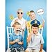Creative Converting Police Party 10-Piece Photo Booth Prop Kit, One Size