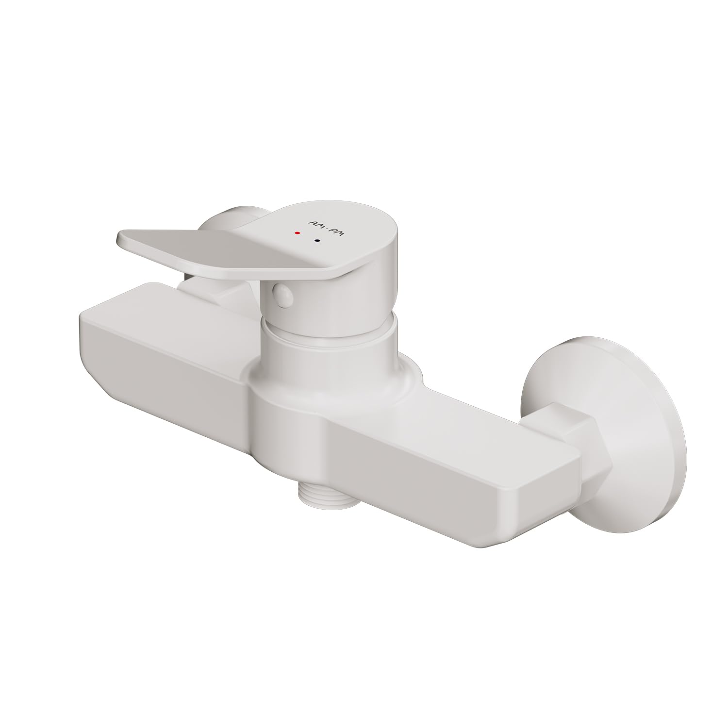 AM.PM X-Joy FXA20033 Shower Mixer Tap Matt White Single Lever Mixer Tap without Spout, Shower Mixer Tap for Bathroom