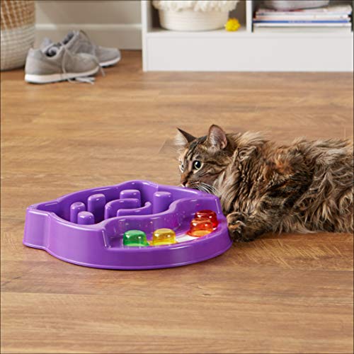 Amazon Basics Pet Activity Center and Feeder, Purple Pricepulse