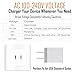 USB Charger, 2.1A/5V Dual 2-Port USB Plug Charger Wall Plug Power Adapter Fast Charging Cube Compatible with Apple iPhone, iPad, Samsung Galaxy, Note, HTC, LG & More (White) 3-Pack