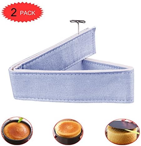 Bake Even Cake Strip by MSART for Home Baking is Flexible and Reusable and Fits Cake Pan, Bakeware, Bread Pan, Spring Form Pan, etc. Dimensions 37 4/5" Long X 1 4/5" Wide. 2 Pin and 2 Strip