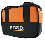 Ridgid Genuine OEM Soft-Sided Heavy Duty Cross X-Stitched Contractor's Tool Bag for 12V Tools (10 Inches x 7 Inches x 5 Inches)
