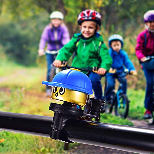 ZOSEN 2 Pack Aluminum Bike Bells Loud Sound Bicycle Ring Bell for Kids and Adult (Red & Blue)