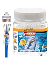 Conector RJ45 Cat6 chapado en oro por itbebe