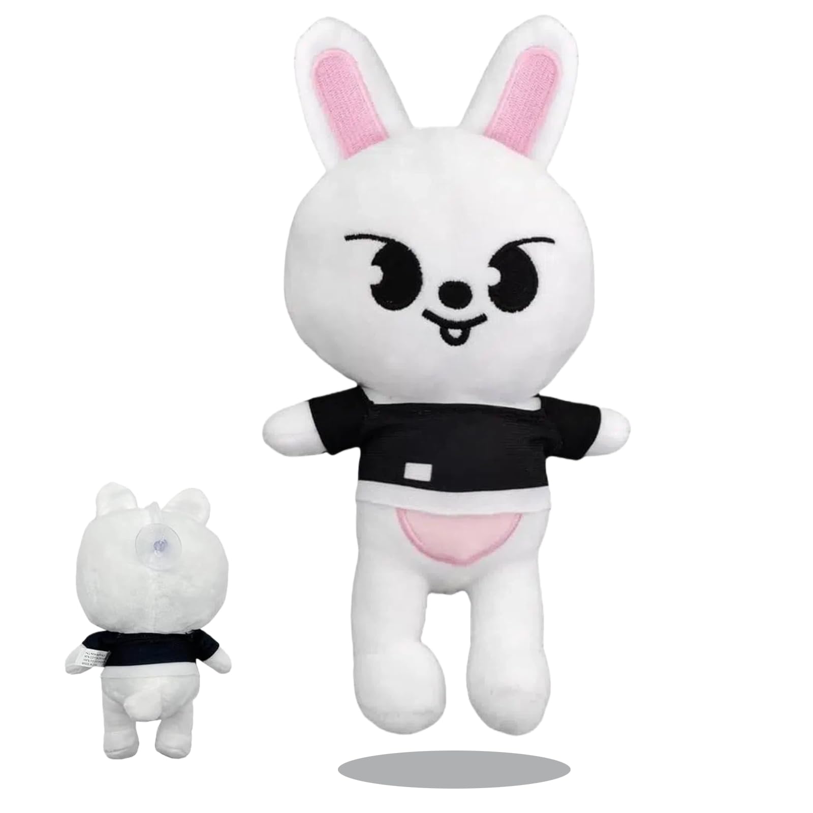 AstraFable White Rabbit Plush, 25cm Cute Soft Stuffed Animal Doll, Mini Plush Figure for Room Decor, Collectible Gift for All Ages