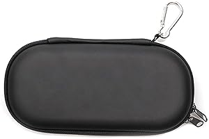 ELIATER Carring Case Compatible for Playstation Vita, Portable Travel Pouch Cover Zipper Bag Compatible for Sony PSVita 1000 2000 Game Console (Black)