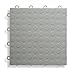 BlockTile B0US4630 Garage Flooring Interlocking Tiles Coin Top Pack,  Gray, 30-Pack