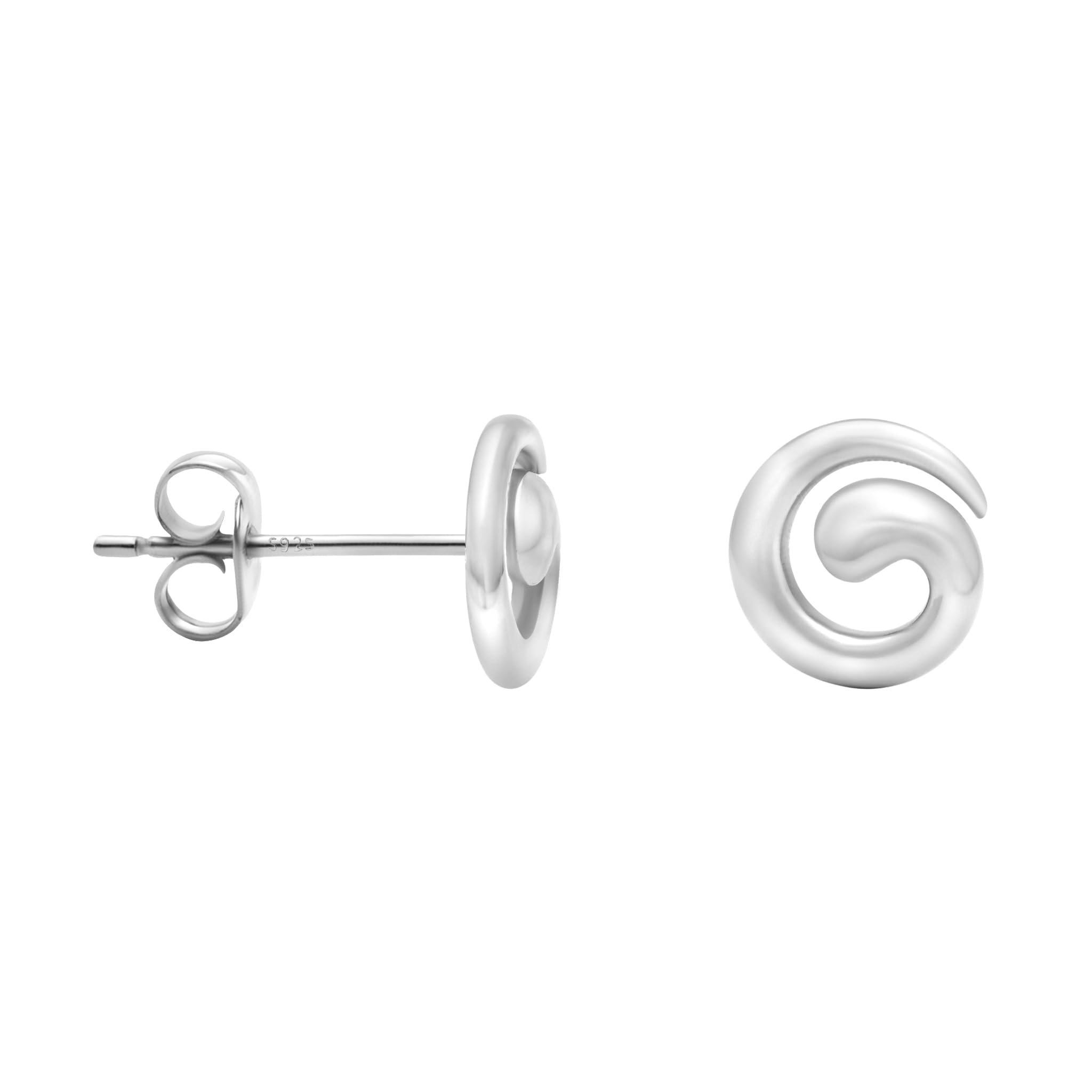 SOFIA MILANI - Women's Earrings 925 Silver - Spiral Stud Earring - E0638