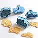Astra Gourmet 4pcs Spring Cookie Plunger, Pressing Car Shapes 3D Cookie Cutter, Biscuit Pastry Mold, DIY Food Fondant Baking Mold Tools(Color May Vary)