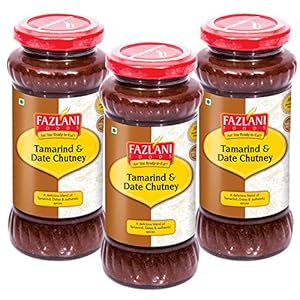 FAZLANI FOODS Ready to Eat Tamrind & Date Chutney, 3 X 350 g