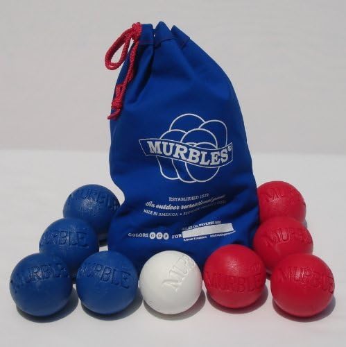 Murbles Family Set: 9 Ball, 4 Player, 2 Balls Each Blue and lt. red Set.