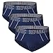 Separatec Men's 3 Pack Dual Pouch Ultra Soft Bamboo Fiber Briefs