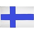 AZ FLAG - Finland Flag - 2x3 Ft - 100D Polyester Finnish Banner with Two Metal Grommets - Fade Resistant - Vivid Colors - 2' x 3' Feet - 90x60 Cm
