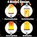 LED Flame Effect Fire Light Bulbs 4 Modes With Upside Down Effect Simulated Decorative Flickering Light Atmosphere Lighting Vintage Flaming Lamp (2 Pack)