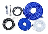 Elite Audio EA-OB04G 4-Guage (4-AWG) Complete Car Amplifier Installation Wiring Kit 2-Channel 2000W Power