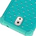 Galaxy Note 3 Case, Style4U Studded Rhinestone Crystal Bling Hybrid Armor Case Cover for Samsung Galaxy Note 3 N9000 N7200 with 1 HD Screen Protector and 1 Stylus [Teal/Mint Green]