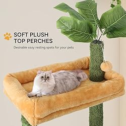 YITAHOME Tall Cat Tree Tower with Leaves for Indoor