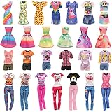 BARWA 11 Sets Doll Clothes Including 3 Sequins Dresses 4 Fashion