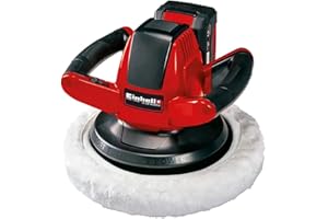 Einhell CE-CB Power X-Change 18-Volt Cordless 10-Inch Large Random Orbit Car Rotary Buffer / Polisher, 2,500 RPM for Polishing, Waxing and Sealing