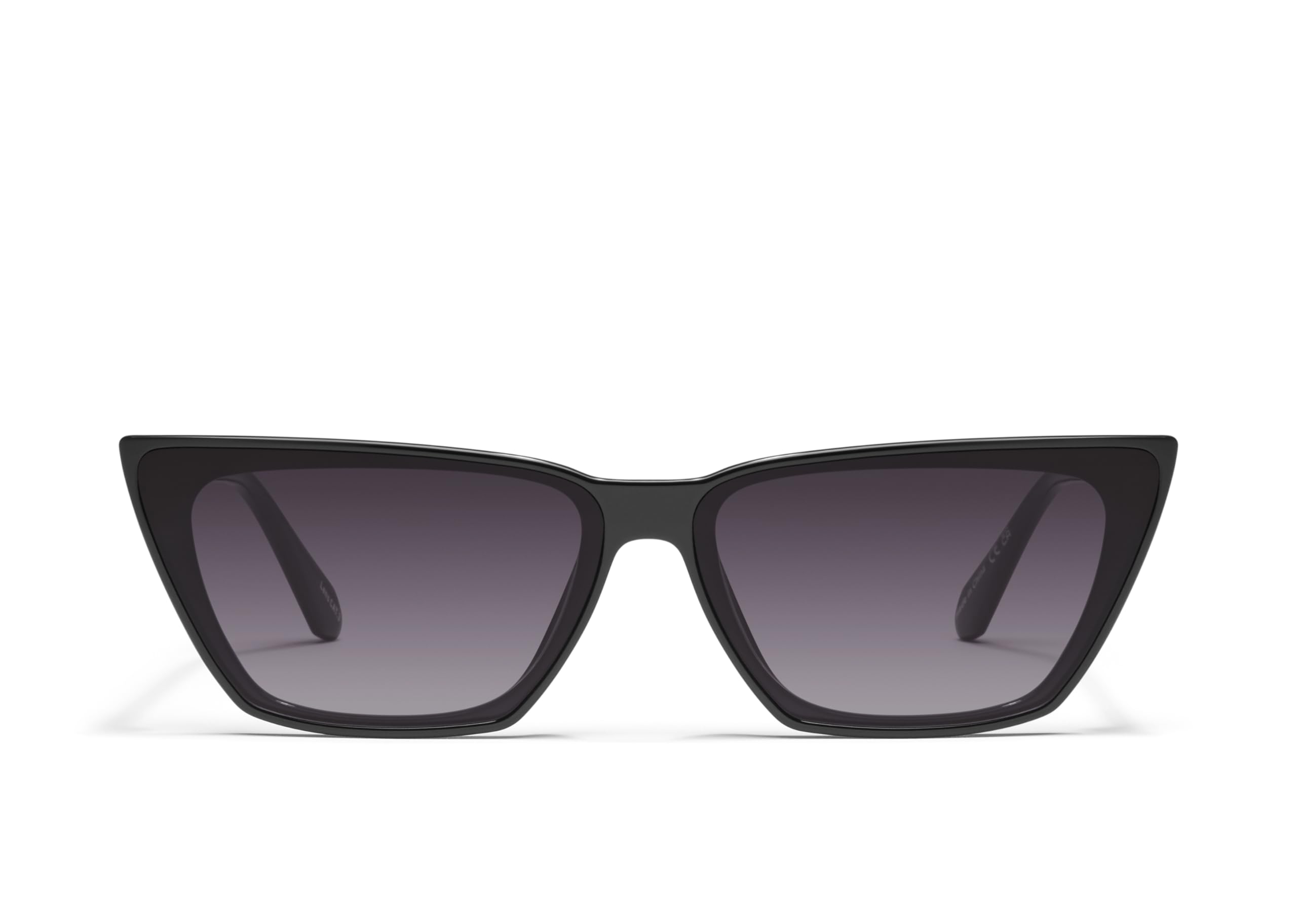 Quay - Womens Sunglasses, Cat Eye Lenses with UV Protection (Bad Habit, Black) Image