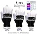 The Noodley Flashing LED Finger Light Gloves Sized for Kids Personalized Custom 4, 5, 6, 7 Year Old (Small, Black)