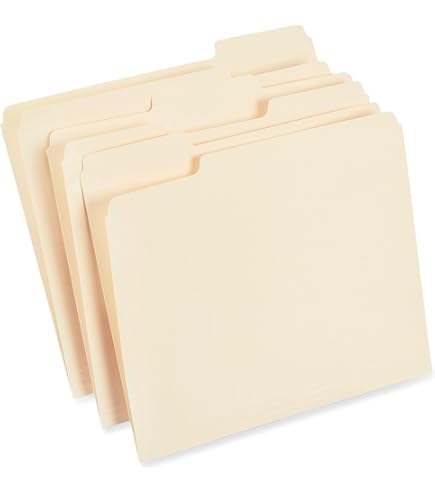 Amazon.com : Staples File Folders, 1/3-Cut Tab, Assorted