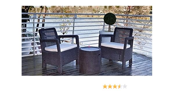 Keter - Conjunto de terraza o balcón Tarifa Balcony con mesa ...