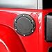 ICARS Black Powder Coated Steel Gas Fuel Tank Gas Cap Cover Accessories for 2007 2008 2009 2010 2011 2012 2013 2014 2015 2016 2017 Jeep Wrangler JK & Unlimited