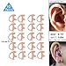 Lsgoodcare Replacement Earmold Earbud (Left and Right Ear) for Two Way Radio Acoustic Coil Tube Earpiece - Open Ear Insert Earmould Earbuds Pink Large Soft Silicone Material 10 Pairs