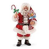 Department 56 Possible Dreams Santa Claus “Candy Cane Wishes” Clothtique Figurine, 10.5