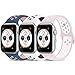AdMaster Compatible with Apple Watch Band 42mm 44mm,Soft Silicone Replacement Wristband Compatible with iWatch Series 1/2/3/4 - S/M WhiteBlack/MidnightBlue VintageRose/BarelyRose PearlPink