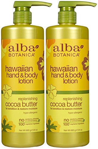 Alba Botanica Hawaiian Hand & Body Lotion - Cocoa Butter - 24 oz - 2 pk