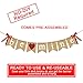 Partyprops Be Mine Burlap Banner | Valentine's Day, Anniversary, Engagement, Wedding Decor | Red, 5.5 x 6.3 inches Rectangular Banner with Heart Theme & Cupid Subject