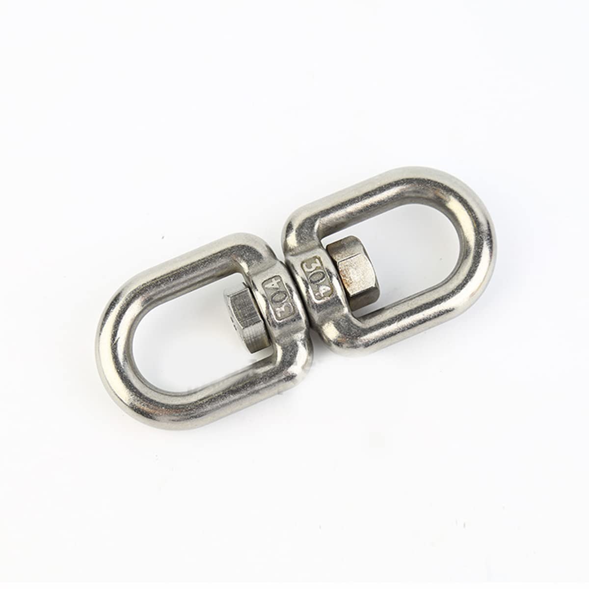 Swivel Eye Hook 304 Stainless Steel Eye To Eye Swivel Ring M4 Eye Swivel Ring Eye Bolts For Anchor Chain Web Tree Swing Hammock Chair