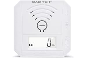 DAB-TEK Carbon Monoxide Detector Gas Detector for Home or Travel. This Multi-use CO Gas Detector can be Used as a Portable Carbon Monoxide Detector/Travel Gas Detector. Battery Powered Detector