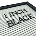 Plastic Letters for Letter Board - 188 Characters, Including Numbers, Symbols for Changeable Letter Boards, Atoz Create, Letter Boards Accessories(1 INCH Black)