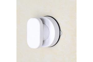 YIDELAI Suction Cup Door Handle for Glass, Refrigerator, Drawer, Bathroom, Bathtub Shower - Kitchen Cabinet Armrest (Small White)