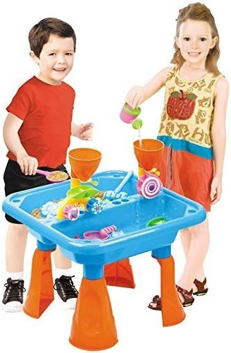New Rexco Sea Life Animals Blue Sand And Water Table Garden Sandpit Play Set Toy Watering Can Spade Moulds Shapes 001836