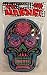 Purple and Pink Sugar Skull Die Cut Magnet Home or Auto