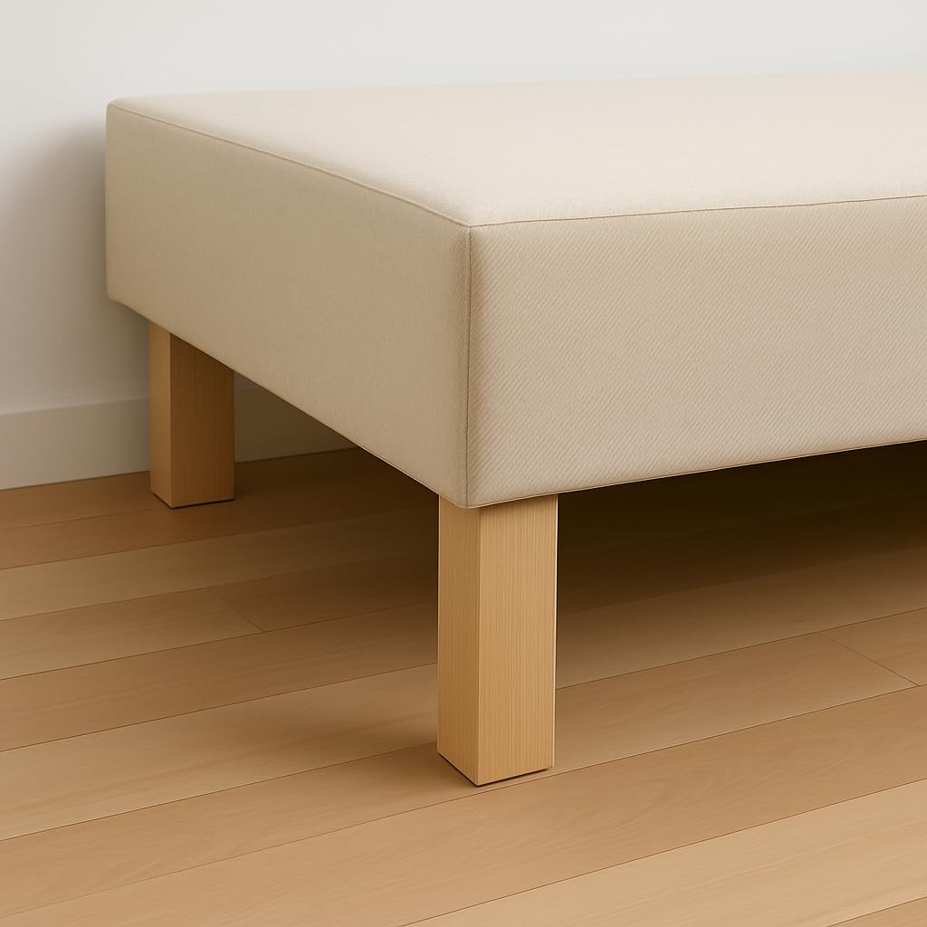 La Fabrique de Pieds Die fertigt-Füße am20170099 Spiel-4 Rocking Feet Carres Wood Lacquered Clear 17.5 x 5.5 x 5.5 cm