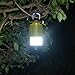 MILIJIA LED Camping Lantern, USB Powered Tent Light with Ceiling Fan (2rd Generation), Premium Plastic Portable Battery Operated Fan Lights with Hook for Emergency, Hurricane, Storm, Power Out