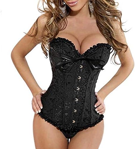Women Sexy Trim Plus Size Corset Lace Up Overbust Bustier Corsets Bodyshaper Top 8XL 7XL