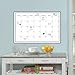 WallPops WPE0447 Large Monthly Dry Erase Calendar Decal, White & Off-White
