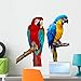 Wallmonkeys FOT-31580110-24 WM192610 Ara Parrots Peel and Stick Wall Decals W x 24 in H, 24