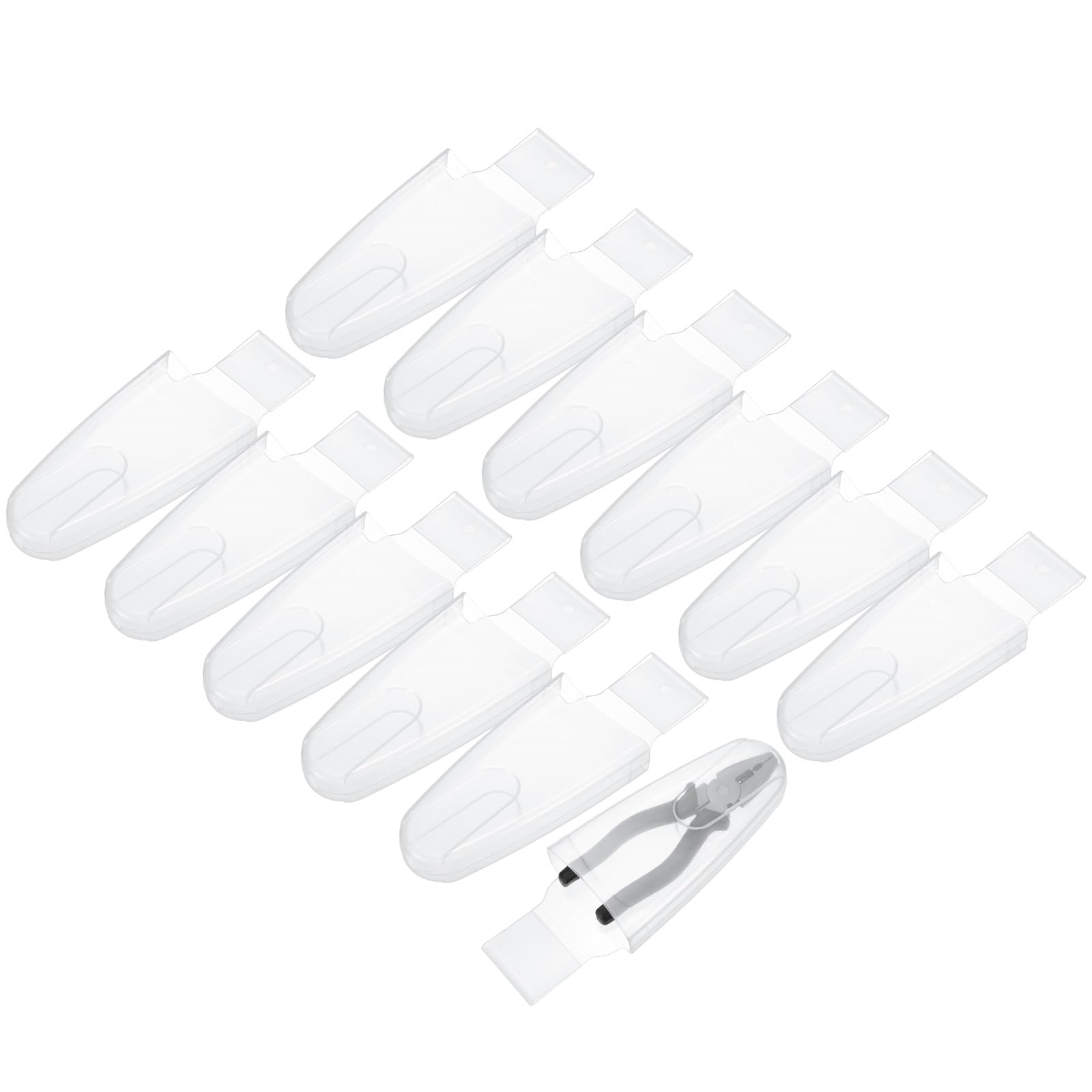 M METERXITY 12-Pack Garden Pliers Scissors Storage, Portable Plastic Pruning Shears Sheath Plier Holder, Garden Scissors Waist Box for Hand Pruner/Garden Shears/Clippers Plier Holder for Belt