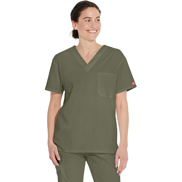 ハイファイブチーフ Dickies EDS Signature Men & Women Scrubs Top Tuckable V-Neck 83706