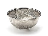 RSVP International Endurance Stainless Steel Precision Pierced Divided Colander, 3-Quart (PP-DIV)