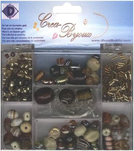 Crea Bijoux Bead with Box in Brown Mix